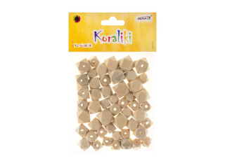 Koraliki drewniane PJ-9714 geometryczne, mix rozmiarów, op=30szt.