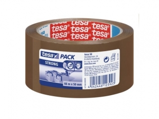 TAMA PAKOWA TESAPACK STRONG CICHA 66M X 50MM BRZOWA [opakowanie=6szt]