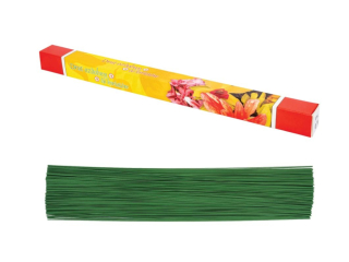 Druty florystyczne DA-1664 zielone, rozm. 1, 2mm, d. ok.40cm, pud. 1kg (ok. 287 szt.)