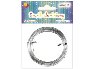 Drucik aluminiowy DA-0807 srebrny 0, 8 mm / 7 m.