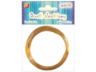 Drucik aluminiowy DA-3657 zoty 1, 2 mm /5 m