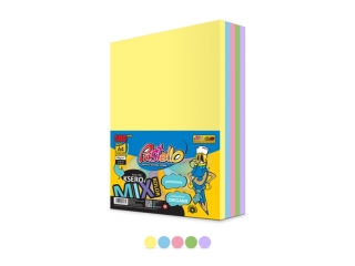 Papier ksero A4 80 gr mix 5 kolorów 500 arkuszy PASTELOWE PAS-0619