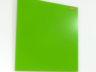 TABLICA SZKLANA MEMOBOARDS, MAGNETYCZNA, SZKŁO HARTOWANE 4 MM, ZIELONA, 90X60 CM