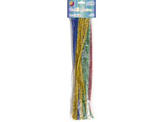 Druty pluszowe DP-6372 mix kolorw brokatowych
