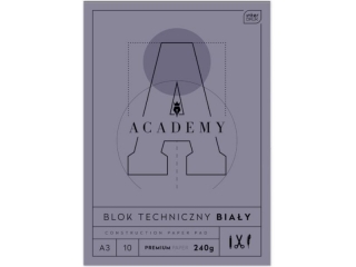 Blok techniczny A3 10 240g ACADEMY [opakowanie=10szt]