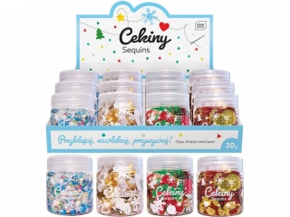 Cekiny do dekoracji 30g WINTER