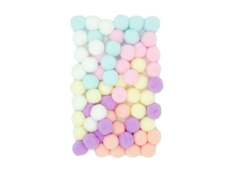 Pompony POM-207 mix kolor, op. 60 szt, r. 2 cm
