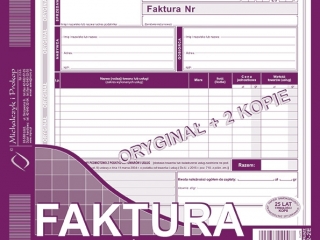 Druk -Faktura dla zw.pod.z pod.2/3 A4o+2k