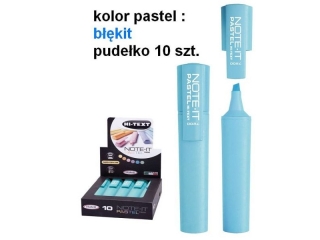 HI-TEXT 7200 NOTE-IT zakreślacze pastelowe x10 BŁĘKIT (opakowanie=10szt) (0proc)