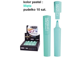 HI-TEXT 7200 NOTE-IT zakreślacze pastelowe x10 MIĘTA (opakowanie=10szt) (0proc)