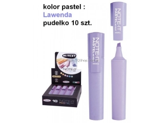 HI-TEXT 7200 NOTE-IT zakreślacze pastelowe x10 LAWENDA (opakowanie=10szt) (0proc)