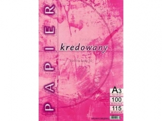 Papier 115g A3-100 kredowany