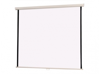 EKRAN PROJEKCYJNY MEMOBE, MANUALNY SUFITOWY LUB NAŚCIENNY BASIC, PŁÓTNO MATT WHITE, 240XH240 CM (1:1)