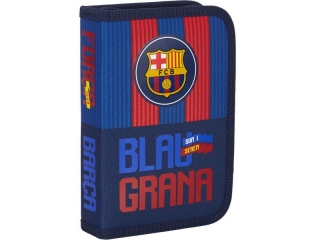 Piórnik pojedynczy z wyposażeniem, 2 klapki, 1W2 FC-142 Barcelona Barca Fan 5