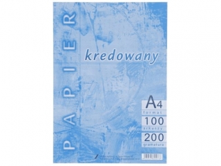 Papier 200g A4-100 kredowany