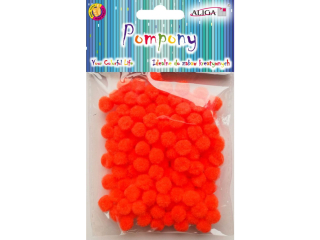 Pompony POM-307 pomaraczowe 1cm op.120szt.