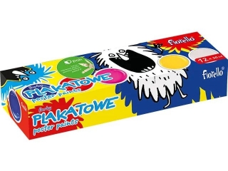 Farby plakatowe 12 kolorów FIORELLO EXTRA (sz)