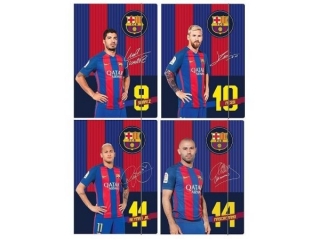 Teczka z gumk A4 FC Barcelona [opakowanie=10szt]