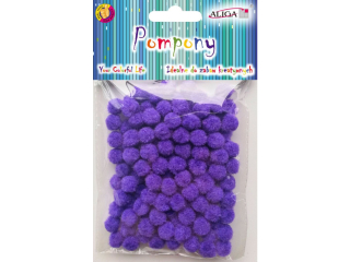 Pompony POM-305 fioletowe 1cm op.120szt.