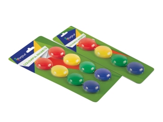 Magnesy 30 mm KOLOROWE mix A8  FO70408 [opakowanie=12szt]