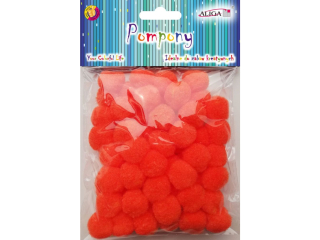Pompony POM-407 pomaraczowe 2cm op.60szt.