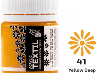 ROSA TALENT FARBA DO TKANIN DEEP YELLOW 41 20 ML [opakowanie=1szt]