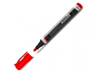 MARKER PERMANENTNY MEMOBE OKRGA KOCWKA, KOLOR CZERWONY [opakowanie=12szt]