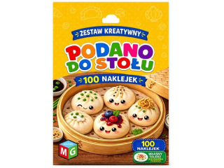 ZESTAW KREATYWNY Z NAKLEJKAMI - PODANO DO STOŁU