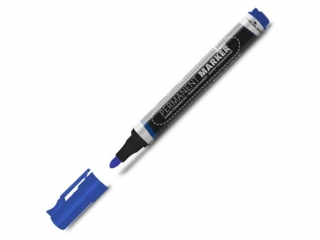 MARKER PERMANENTNY MEMOBE OKRGA KOCWKA, KOLOR NIEBIESKI [opakowanie=12szt]