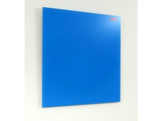 TABLICA SZKLANA MEMOBOARDS, MAGNETYCZNA, SZKŁO HARTOWANE 4 MM, NIEBIESKA, 60X40 CM