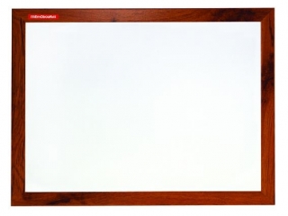 TABLICA SUCHOŚCIERALNA MAGNETYCZNA MEMOBOARDS, BIAŁA, RAMA MDF STARY DĄB, 90X60 CM