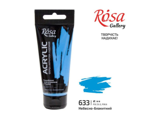 ROSA GALLERY FARBA AKRYLOWA SKY-BLUE 633 60 ML [opakowanie=4szt]
