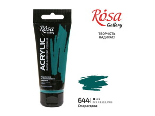 ROSA GALLERY FARBA AKRYLOWA EMERALD GREEN 644 60 ML [opakowanie=4szt]