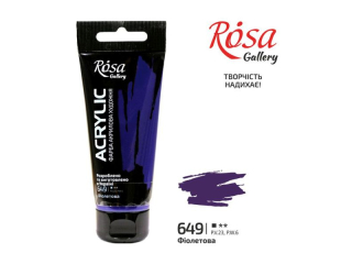 ROSA GALLERY FARBA AKRYLOWA VIOLET 649 60 ML [opakowanie=4szt]