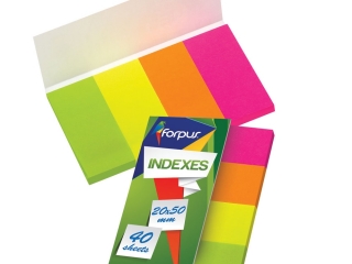 Zakadki indeks NEON PAPIER 20x50 mm A4 FO42026 [opakowanie=20szt]