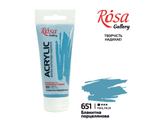 ROSA GALLERY FARBA AKRYLOWA BLUE PORCELAIN 651 60 ML [opakowanie=4szt]