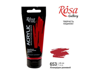 ROSA GALLERY FARBA AKRYLOWA QUINACRIDONE ROSE 653 60 ML [opakowanie=4szt]