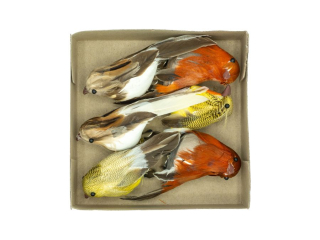 Ptaszki dekoracyjne PTD-6104 , box 6 szt mix wzorw
