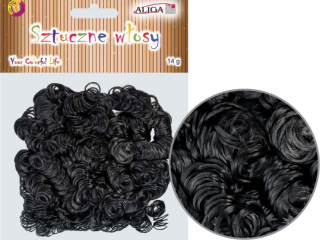 Sztuczne wosy WLO-7714 czarne 14g