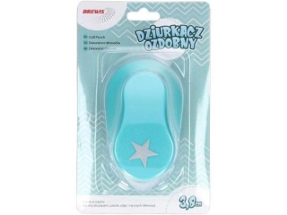 Dziurkacz ozdobny rozmiar: 3, 8cm wzór:gwiazda
