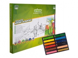 KREDKI CRICCO TRÓJKĄTNE 12X12-KOL. OP. KARTONOWE, ZESTAW SZKOLNY