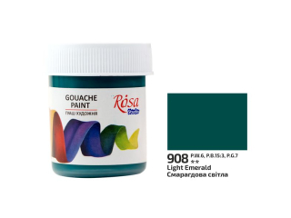 ROSA STUDIO FARBA GWASZOWA LIGHT EMERALD 908 40 ML [opakowanie=1szt]