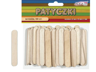 Patyczki PK-0067 bezbarwne op.100szt. 65x10x2mm