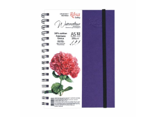 ROSA GALLERY SZKICOWNIK DO AKWARELI NA SPIRALI A5, 32 ARK., 250 G. [opakowanie=1szt]