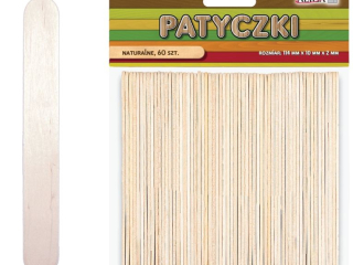 Patyczki PK-3243 bezbarwne op.60szt. 114x10x2mm