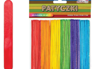 Patyczki PK-3274 6 kolorw op.60szt. 114x10x2mm