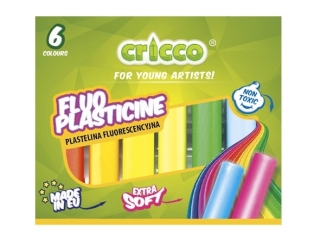 PLASTELINA FLUORESCENCYJNA CRICCO 6-KOL.