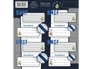 Naklejki na zeszyty RM-107 Real Madrid 3 [opakowanie=50szt]