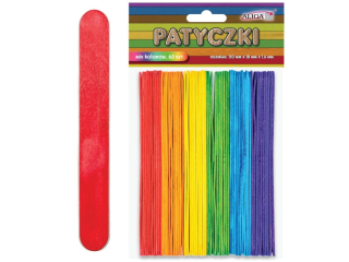 Patyczki PK-3335 6 kolorw op.60szt. 150x18x1, 6mm