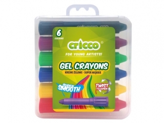 KREDKI ŻELOWE TWIST CRICCO 6-KOL.KASETA